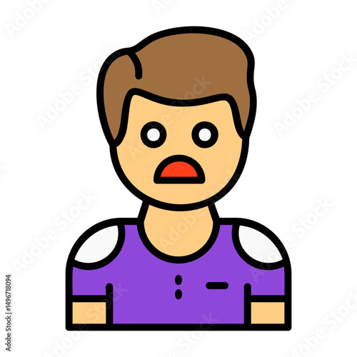 Vexation Filled Style Emotion Icon