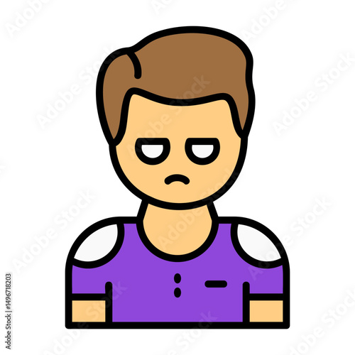 Gloom Filled Style Emotion Icon