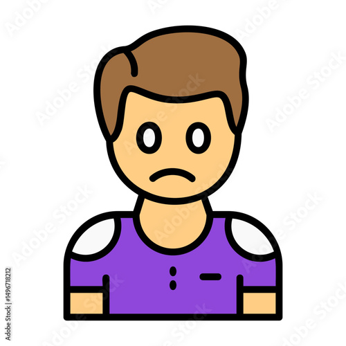 Yearning Filled Style Emotion Icon