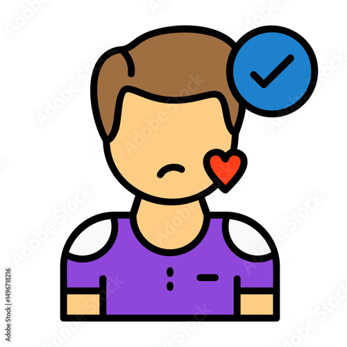 Tolerance Filled Style Emotion Icon