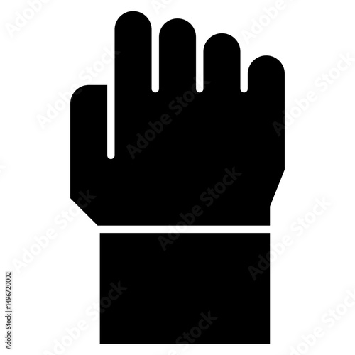 Vector Icon closed fist, hand, hands and gestures, gestures, sign