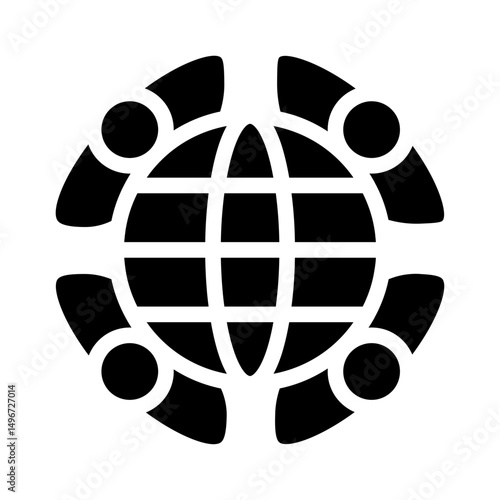 globalization glyph icon