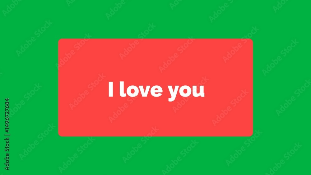 Eu te amo - notificação 