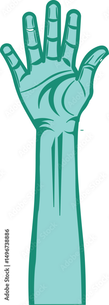 Open Palm Vector: Minimal Two-Tone Design. suitable for themes of peace, unity, trust Open Palm Vector: Minimal Two-Tone Design. suitable for themes of peace, unity, trust