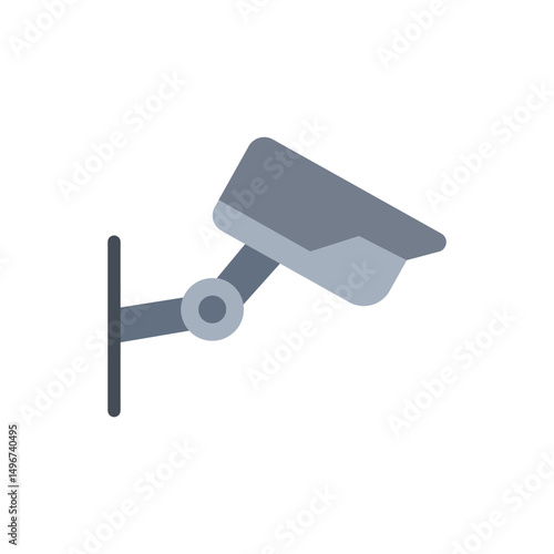 Digital surveillance schematic representation offering security and monitoring concept