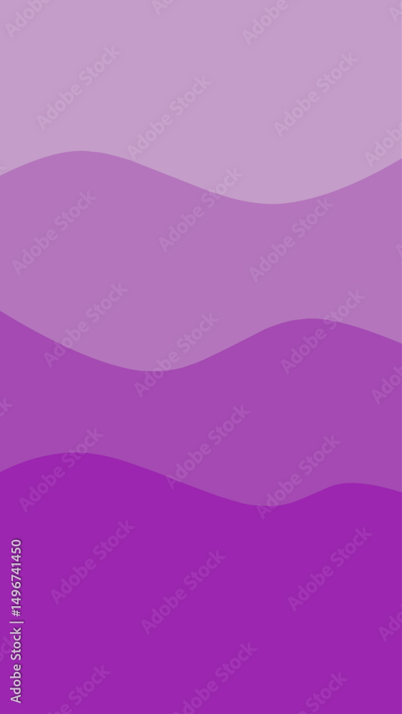 Fototapeta premium Layered Abstract Purple Wavy Background