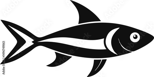 Single Neon Tetra Fish Vector Illustration  