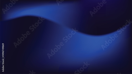 Abstract Blue Wave: A mesmerizing gradient of deep blues creates a sense of movement and tranquility, with a subtle wave-like form adding a touch of dynamism and visual intrigue.