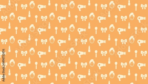 Vector seamless salon pattern design
