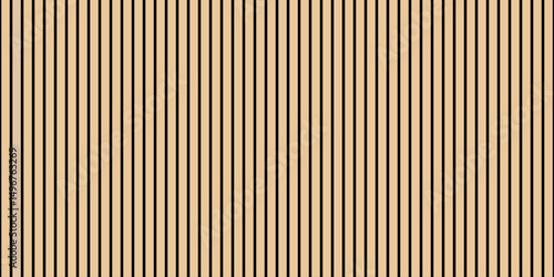 Wood background banner panorama long - Brown wooden acoustic panels wall texture , seamless pattern, vertical