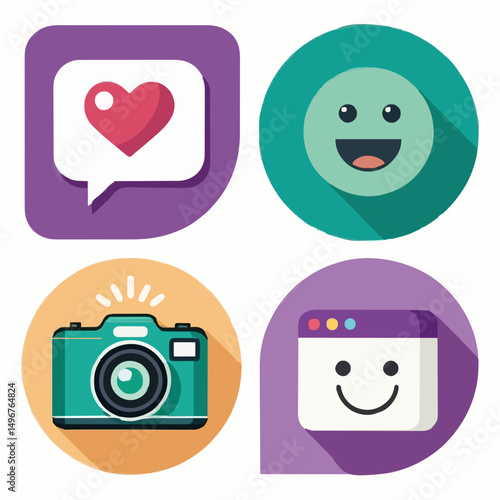Fictional Social Media App Icon Pack