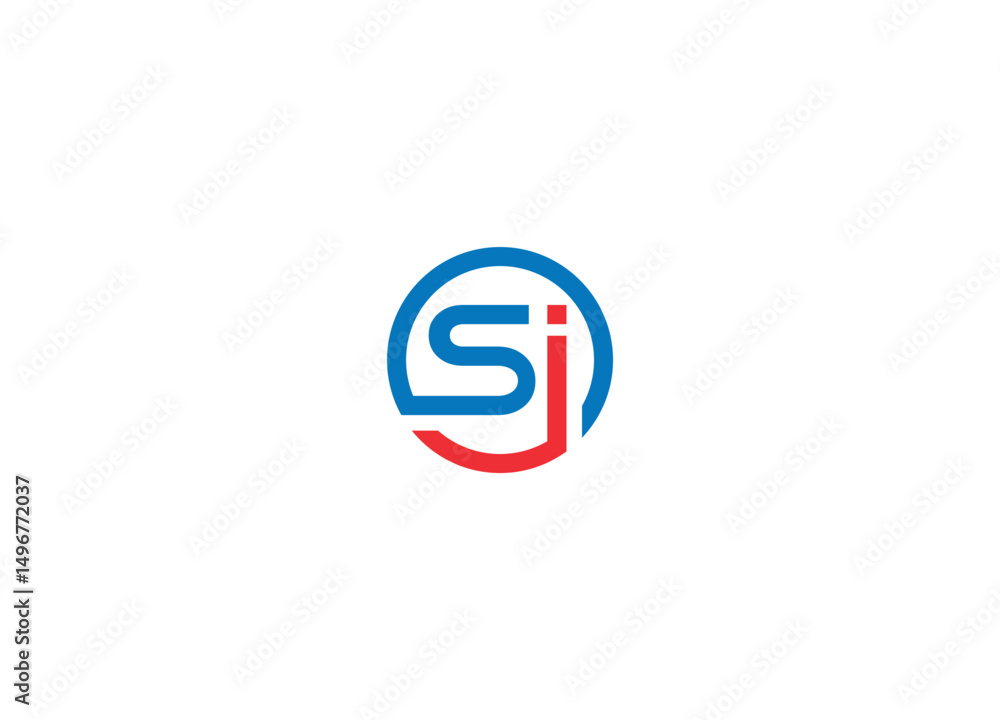 Si modern logo design with vector icon template Si modern logo design with vector icon template