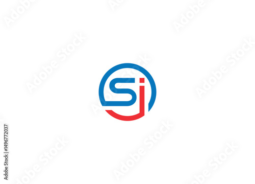 Si modern logo design with vector icon template