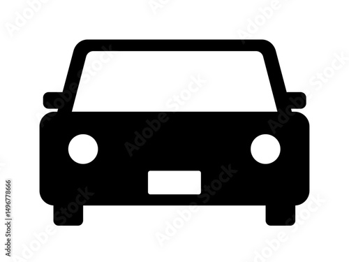 車のシルエット（自動車のアイコン）