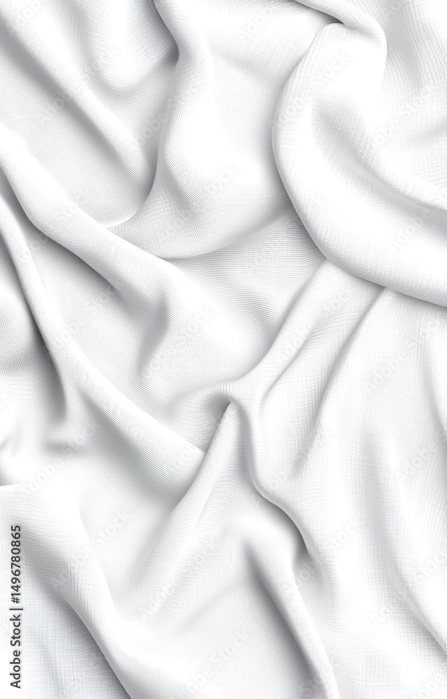 Obraz premium white satin fabric