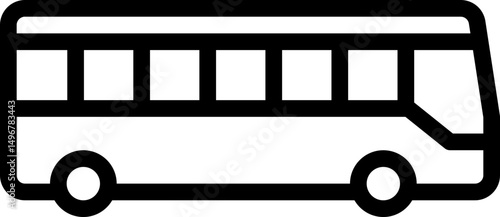 bus icon, car, automobile 