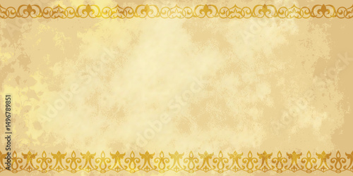 Ethnic background on the theme of Uzbek national ornament, Islamic pattern, frame, vector design