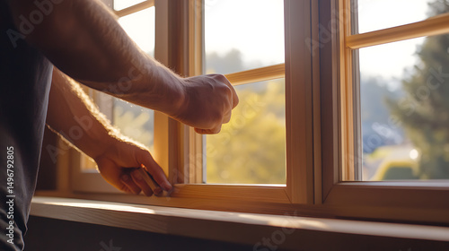 Man Adjusting Window in a Home Free Download Man Adjusting Window in a Home - GFXLoad