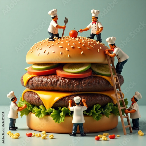 burger and hamburger