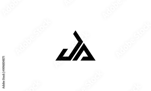 JA initial letter, monogram logo