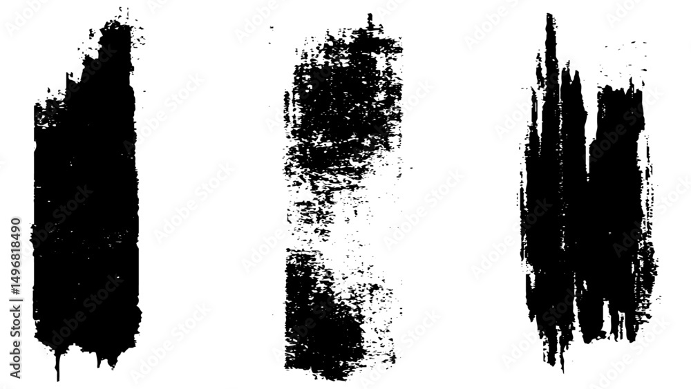 Brush strokes vector. Set of text boxes. Paintbrush collection. Brush strokes vector. Set of text boxes. Paintbrush collection.