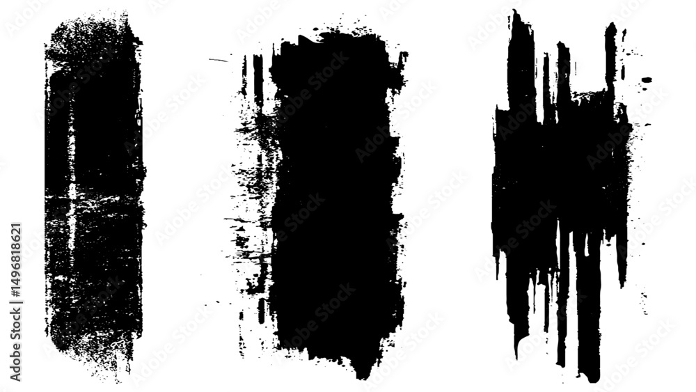 Collection of vector paint brush stroke, ink splatter, grunge line and artistic design elements. Collection of vector paint brush stroke, ink splatter, grunge line and artistic design elements.