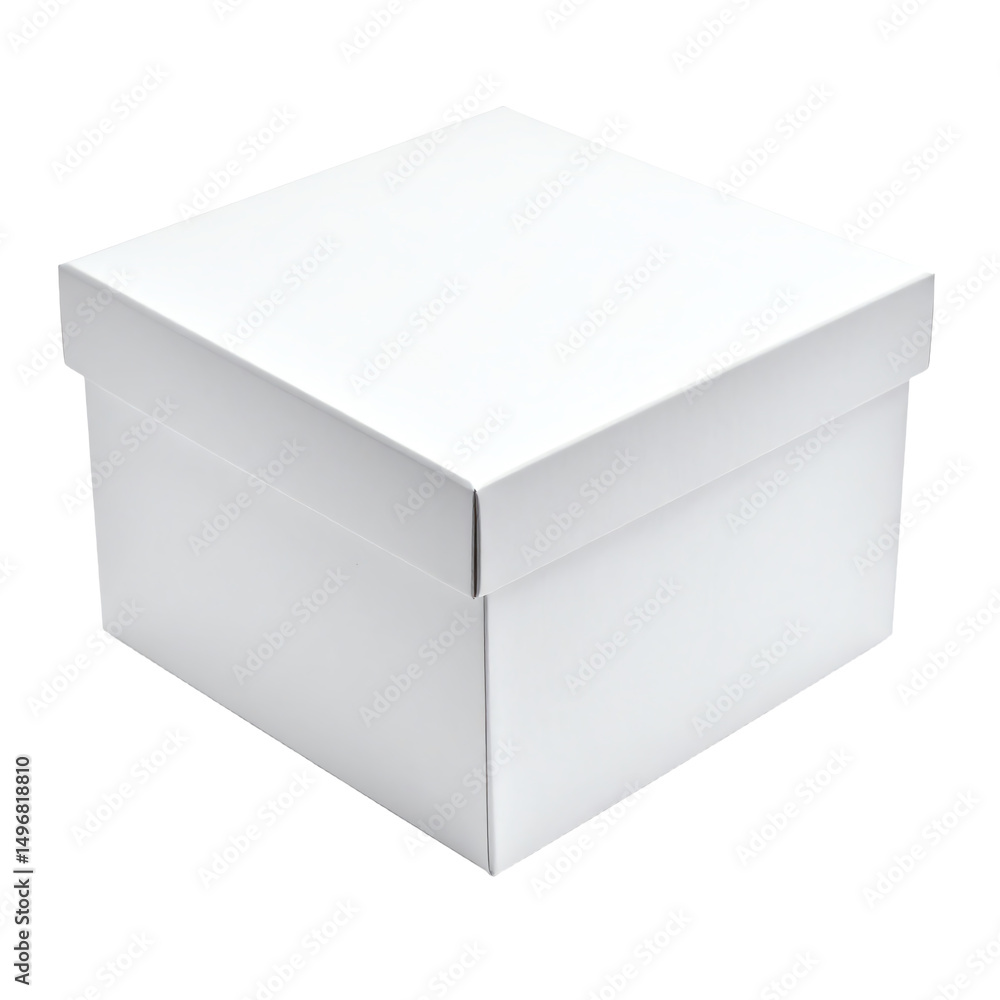 Minimalist white storage box for various uses. Minimalist white storage box for various uses.