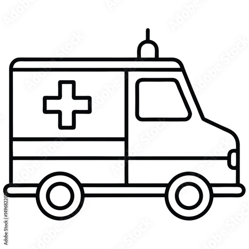 Ambulance Emergency Medical Service and Patient Transportation Concept