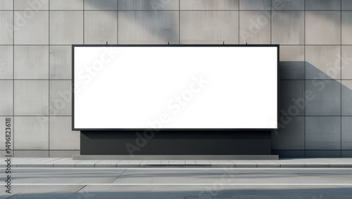 blank billboard on the street