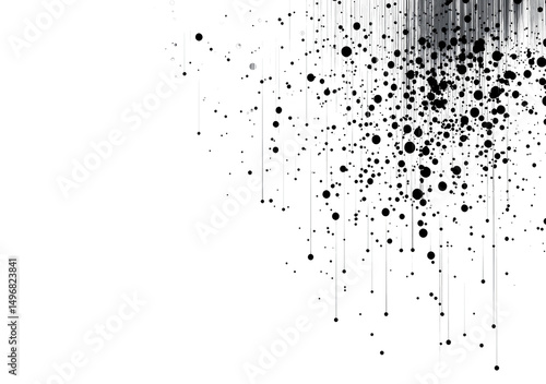 Network visualization illustrating complex data relationships in a digital space