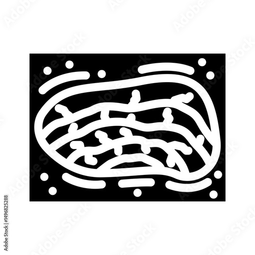 limestone quarry cement production glyph icon vector illustration