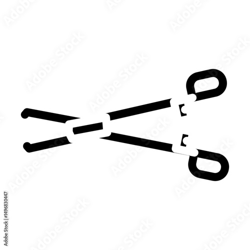 forceps surgeon glyph icon vector illustration