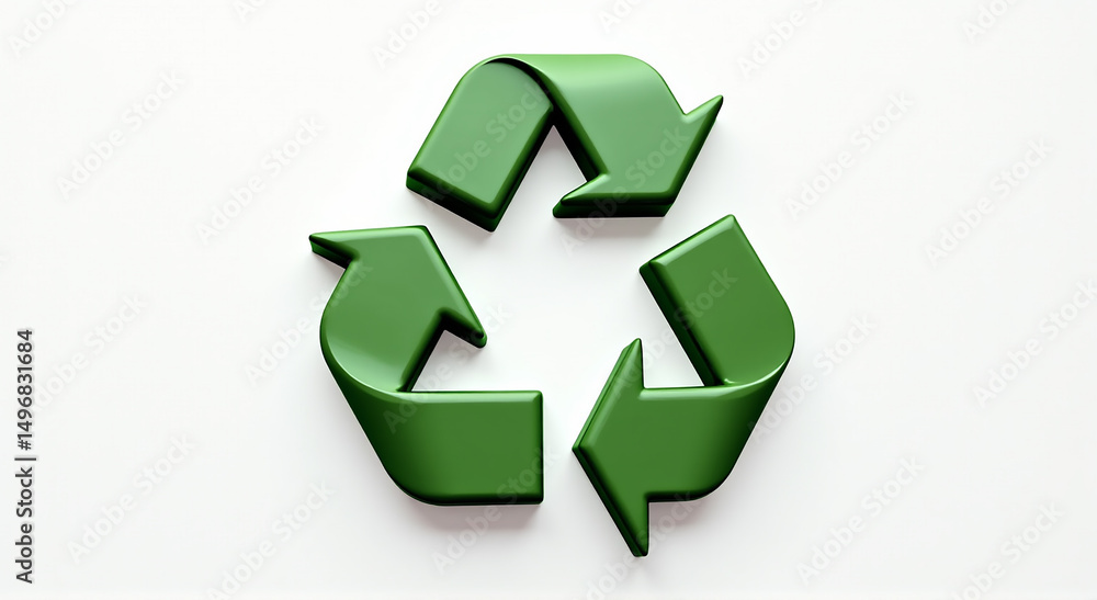 Obraz premium green recycle symbol