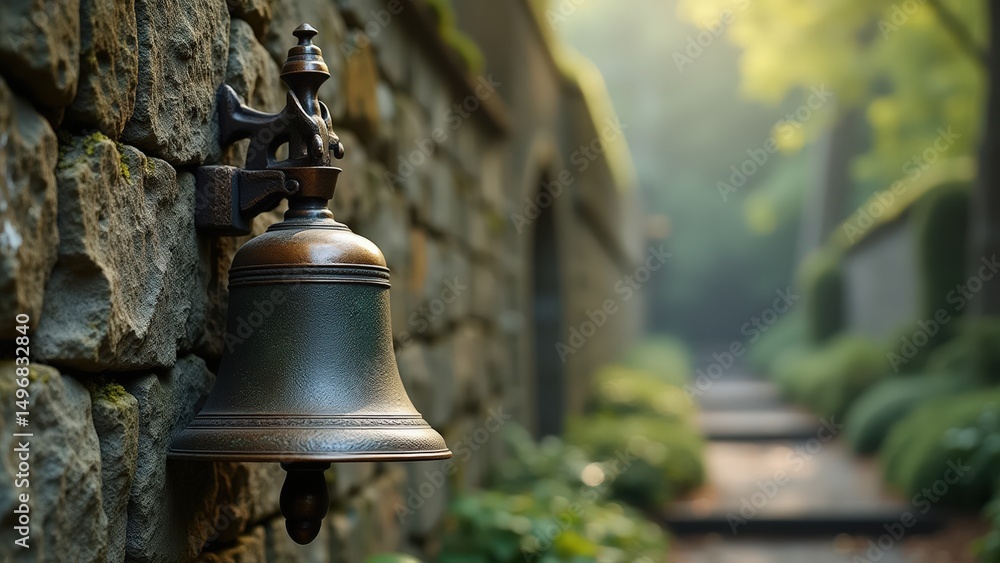 Obraz premium bronze bell