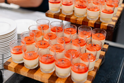 small glass of pannacotta