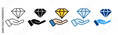 Value Proposition Icon Set Multiple Style Collection
