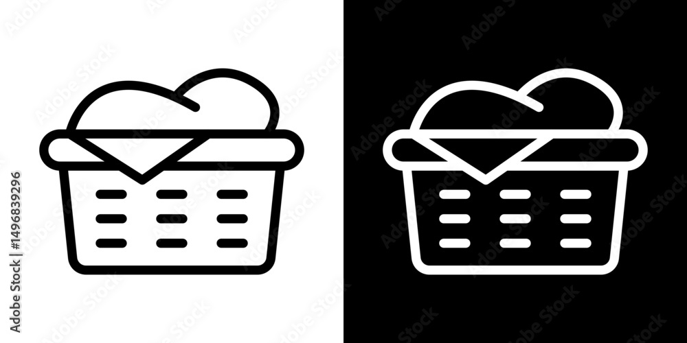 © Zrobac - Laundry basket icon stroke vector icon simple black style, illustration. © Zrobac - Laundry basket icon stroke vector icon simple black style, illustration.