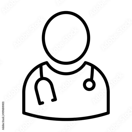 doctor Glyph Icon Background White