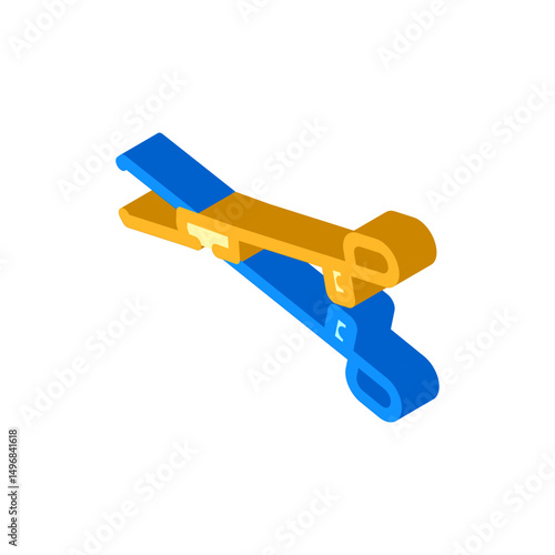 forceps surgeon isometric icon vector illustration