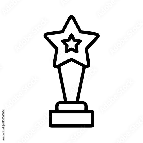 Award Trophy Icon Design for Industry Recognition, Achievement Blogs, Competition Announcements, Business Awards, and Event Promotion  