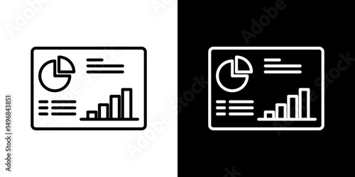 Dashboard icon stroke vector icon simple black style, illustration.