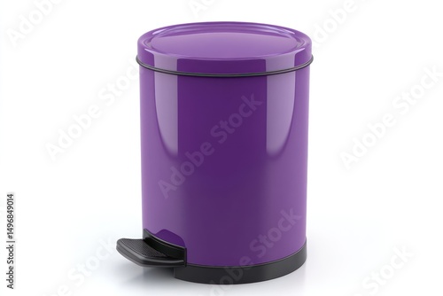 bathroom bin isolated on white background