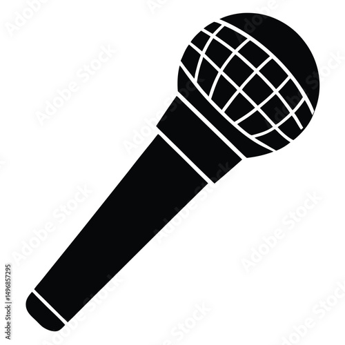 Classic Vocal Microphone Icon A Symbol of Sound and Performance