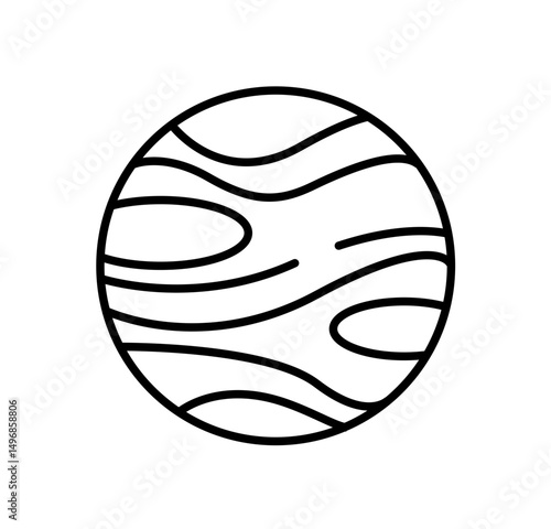 mars planet vector icon