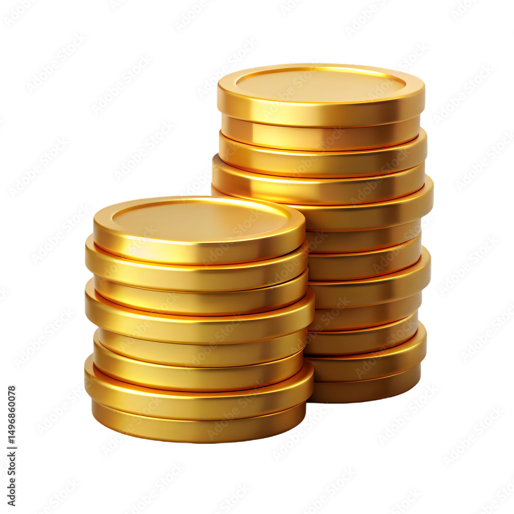 custom made wallpaper toronto digitalCoin stack PNG icon isolated with transparent background