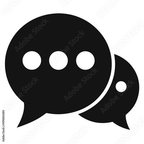 black and white chat