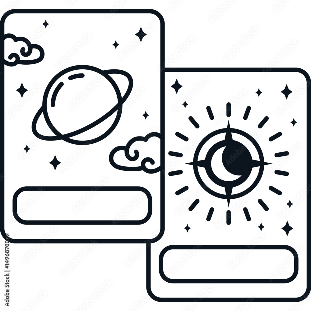 Obraz premium Bright Tarot Card