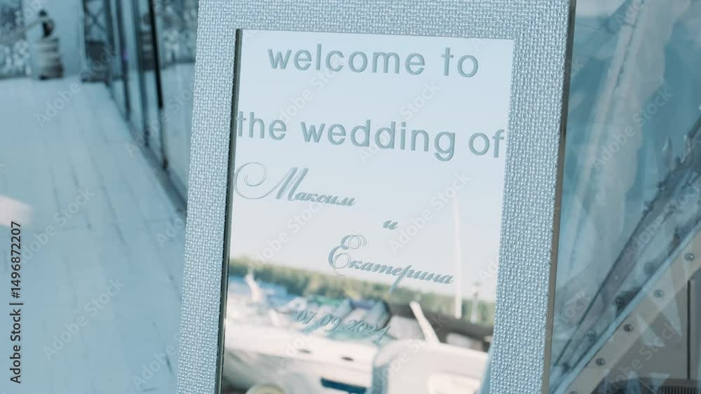 board with welcome to wedding day sign board with welcome to wedding day sign