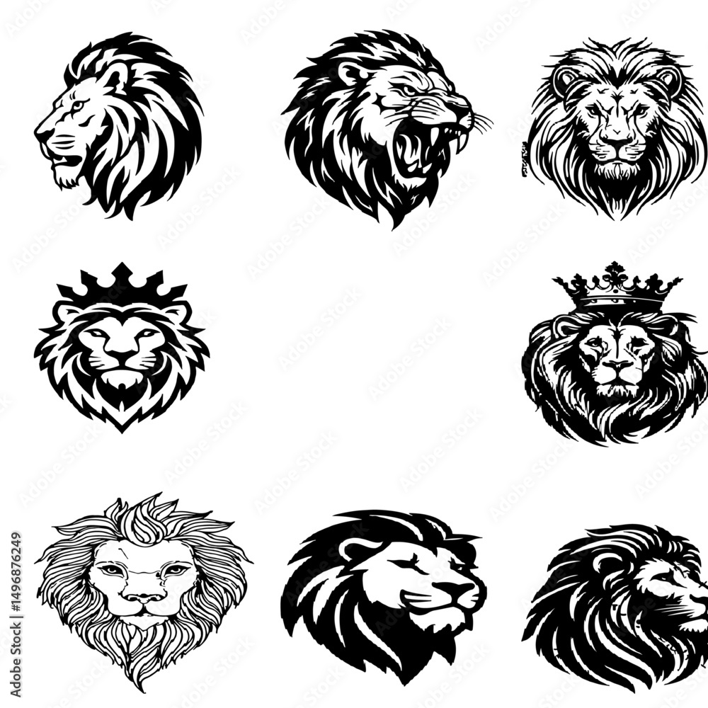 Obraz premium lion vactor image