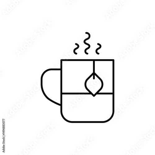 Tea Icon vector stock illustration